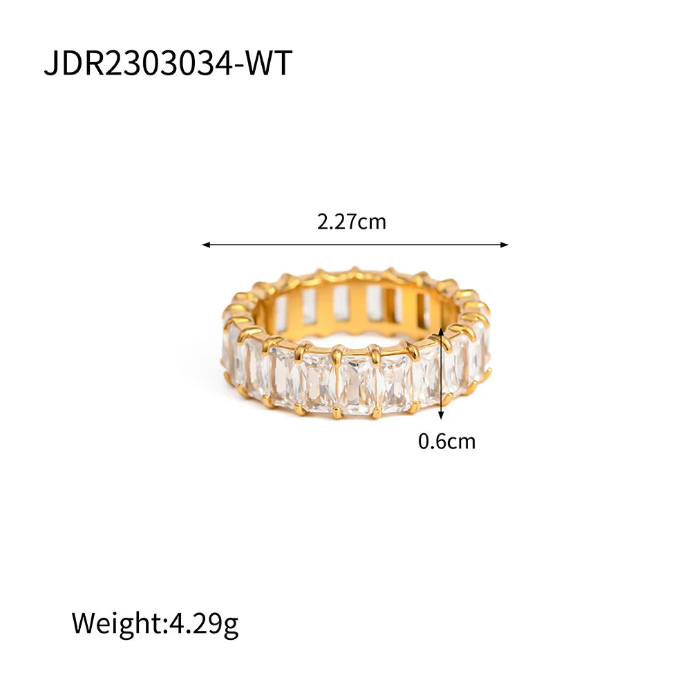 18K Gold-Plated Stainless Steel Shell Inlay Statement Ring . Textured Metal Fashion Jewelry for Women . Waterproof & Tarnish-Free