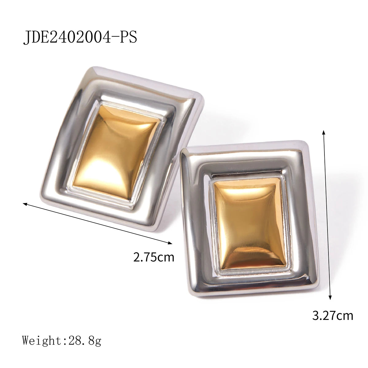 Minimalist Double Hoop Geometry Earrings . Two-Tone Criss-Cross Small Huggie Hoops, Dainty and Lightweight, Modern Everyday Jewelry for Women
