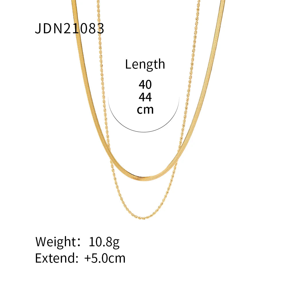 316L Stainless Steel Chunky Chain Necklace for Women . Thick, Glossy & Waterproof Collar Necklace, Bold Statement Jewelry Piece
