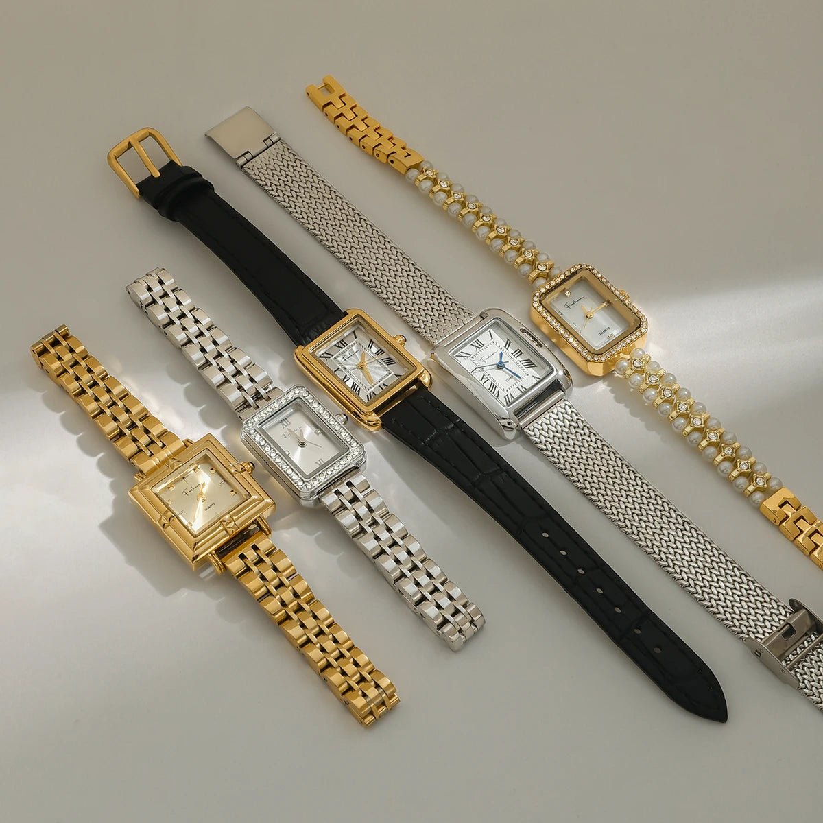 Vintage-Inspired Ladies' Watch – Durable Stainless Steel with Reliable Japanese Movement, Waterproof Design, and Polished 18K Gold PVD Plating for a Shiny, Elegant Finish