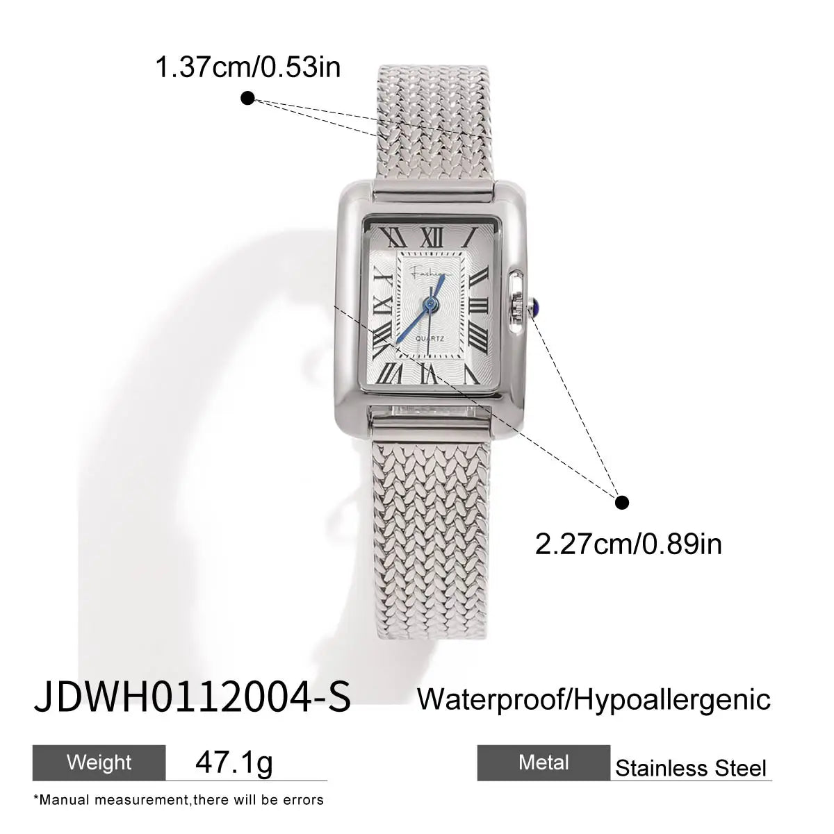 Vintage-Inspired Ladies' Watch – Durable Stainless Steel with Reliable Japanese Movement, Waterproof Design, and Polished 18K Gold PVD Plating for a Shiny, Elegant Finish