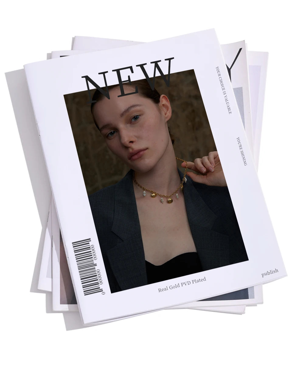 Handmade 18K Gold PVD Plated Necklace Featuring a Natural Shell Charm . Waterproof and Stylish, the Perfect Holiday Accessory for Radiant Summer Vibes