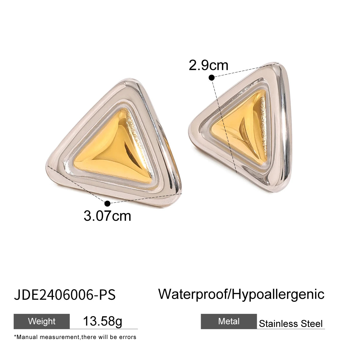 Minimalist Double Hoop Geometry Earrings . Two-Tone Criss-Cross Small Huggie Hoops, Dainty and Lightweight, Modern Everyday Jewelry for Women