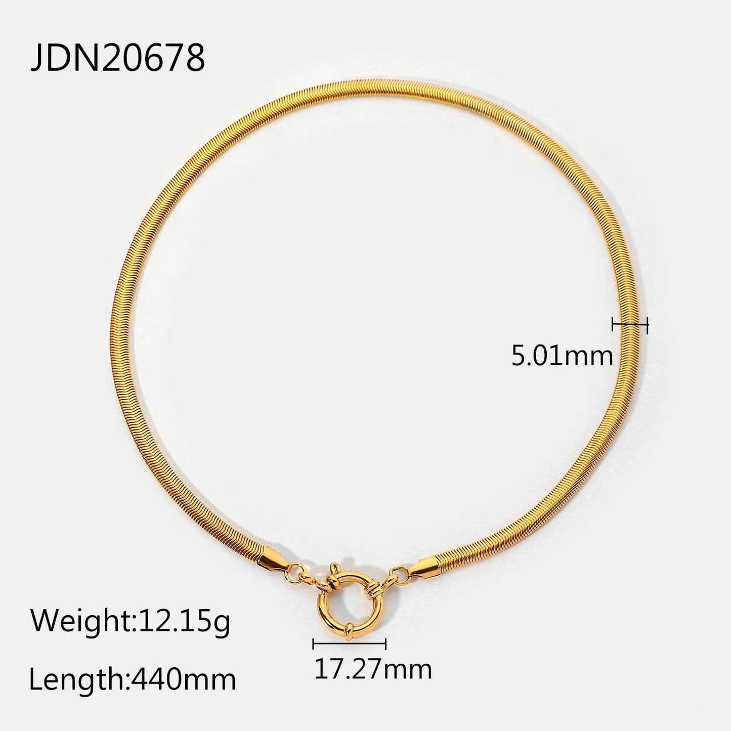 Bold Double-Layered Cuban & Snake Chain Necklace . Chunky 18K Gold IP Plated Stainless Steel Statement Choker for a Powerful, Glamorous Look